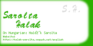 sarolta halak business card